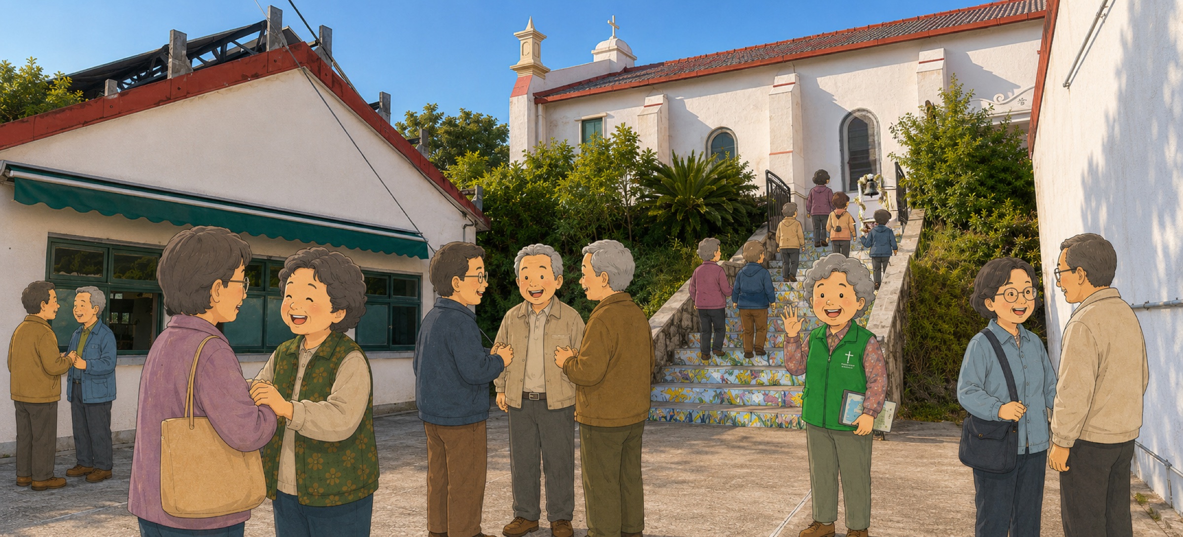 Greeting with Villagers