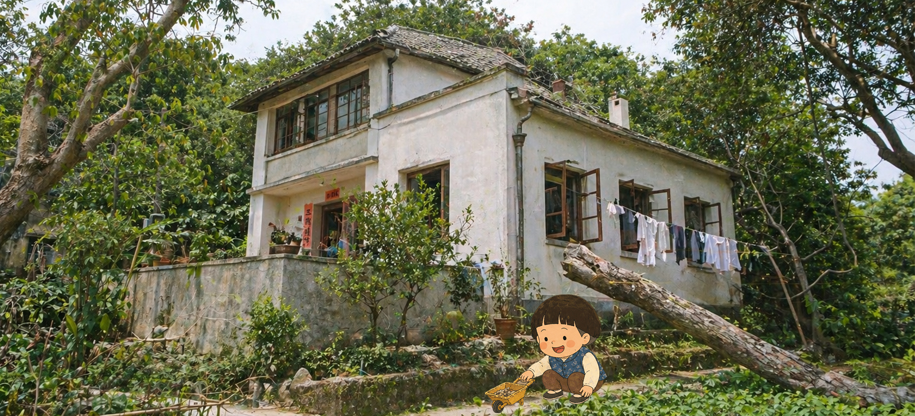 The abandoned Hakka house at Yim Tin Tsai