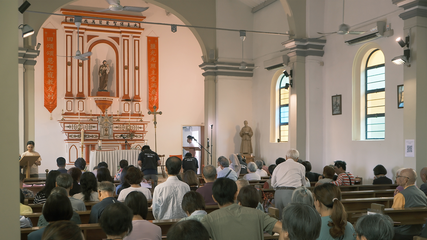 Mass at St. Joseph's Chapel during the Patron Saint's Feast